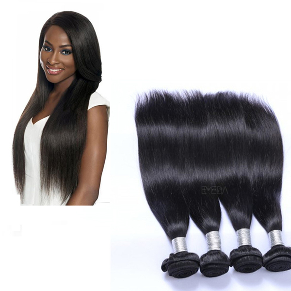 EMEDA cheap 100 malaysian straight remy virgin hair bundles QM004